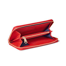 Midi Continental Purse in Scarlet Saffiano