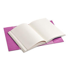 A5 Refillable Leather Journal in Deep Shine Hibiscus Small Croc