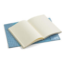 A5 Refillable Leather Journal in Deep Shine Cornflower Small Croc