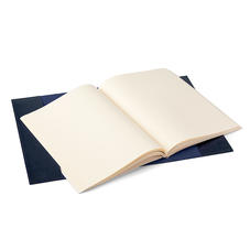 A4 Refillable Journal in Navy Saffiano