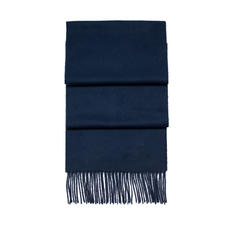 Pure Cashmere Scarf in Navy Blue