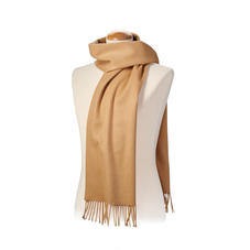 Pure Cashmere Scarf in Camel