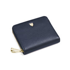 Slim Mini Continental Purse in Navy Saffiano