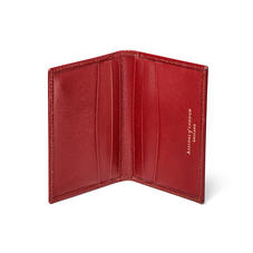 Double Fold Credit Card Holder in Smooth Cognac