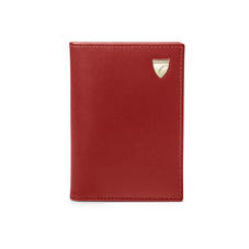 Double Fold Credit Card Holder in Smooth Cognac