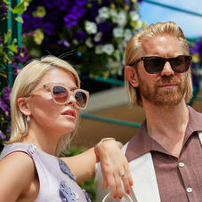 Riviera Sunglasses in Nude Acetate