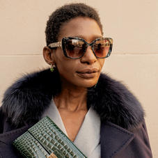 Ladies’ Palermo Sunglasses in Blue Opal Acetate