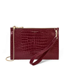 Soho Bag in Bordeaux Patent Croc
