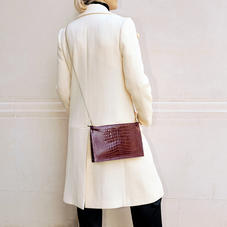 Soho Bag in Bordeaux Patent Croc