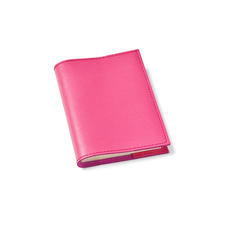 Refillable Pocket Notebook in Bright Pink Saffiano