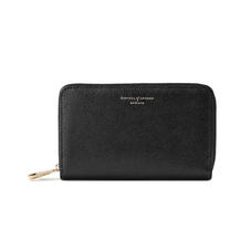 Midi Continental Purse in Black Saffiano