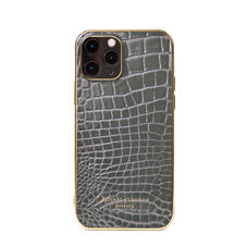 iPhone 12 / 12 Pro Case in Storm Patent Croc