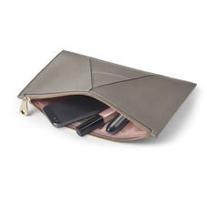 Large Essential 'A' Pouch in Warm Grey Pebble