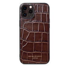 iPhone 12 Pro Max Case in Deep Shine Amazon Brown Croc