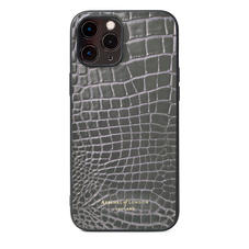 iPhone 12 Pro Max Case in Storm Patent Croc