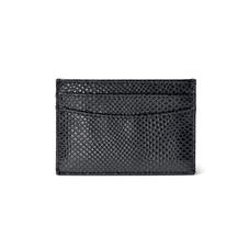 Slim Credit Card Case in Black Lizard