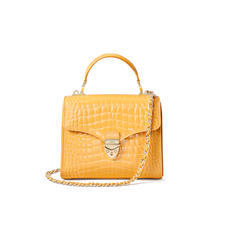 Midi Mayfair Bag in Meadow Patent Croc