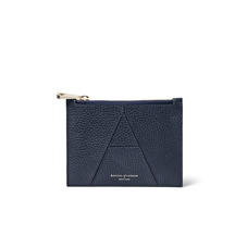 Small Essential 'A' Pouch in Navy Pebble