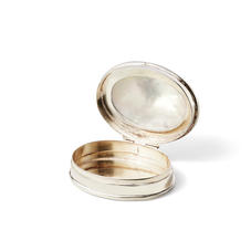 Sterling Silver Mother of Pearl Pill Box