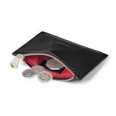 Small Essential 'A' Pouch in Black Pebble