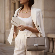 Large Lottie Bag in Warm Grey Pebble