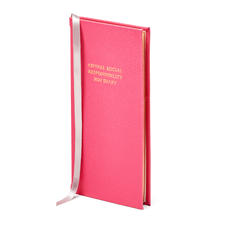 Aspinal Social Responsibility Diary in Bright Pink Saffiano