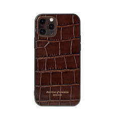 iPhone 12 / 12 Pro Case in Deep Shine Amazon Brown Croc