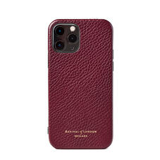 iPhone 12 / 12 Pro Case in Burgundy Pebble