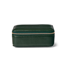 Medium Travel Jewellery Case in Evergreen Pebble