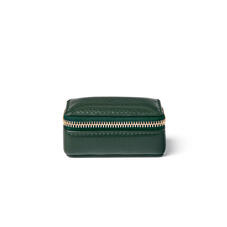 Small Travel Jewellery Case in Evergreen Pebble