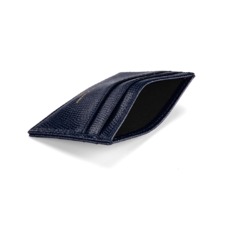 Slim Credit Card Case in Navy Lizard