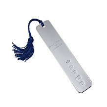 Engraved Sterling Silver Bookmark