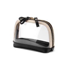 Small Hepburn Cosmetic Case in Clear Monochrome