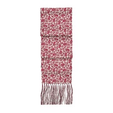 Men's Paisley Silk Scarf in Berry Red
