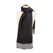Essential Lightweight Cashmere Blend Scarf in Charcoal Grey