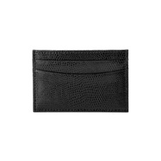 Slim Credit Card Case in Black Lizard