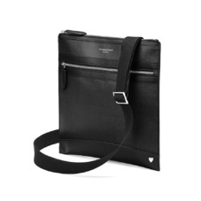 Anderson Small Messenger Bag in Black Saffiano