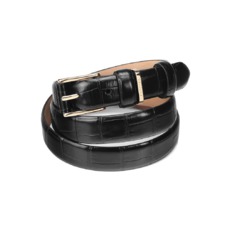 Ladies Westbourne Belt in Deep Shine Black Croc