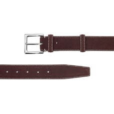 Men's Chelsea Suede Belt in Brown Suede
