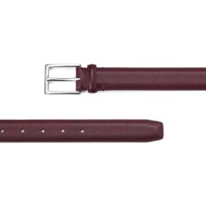 Men's Borough Belt in Bordeaux Saffiano