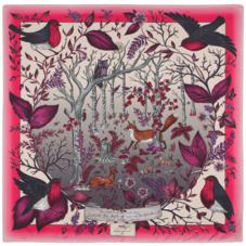 Robin Cashmere Blend Scarf in Magenta