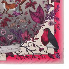 Robin Cashmere Blend Scarf in Magenta