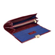 Mayfair Purse in Deep Shine Bordeaux Croc