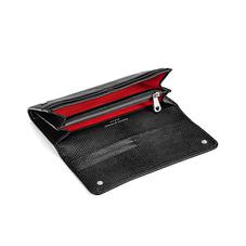 Lottie Purse in Jet Black Lizard