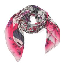 Robin Cashmere Blend Scarf in Magenta