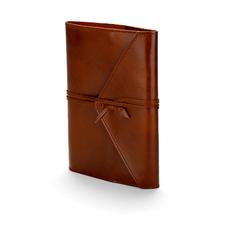 Envelope Wrap A5 Refillable Leather Journal in Brown