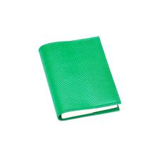 Refillable Pocket Notebook Journal in Grass Green Lizard