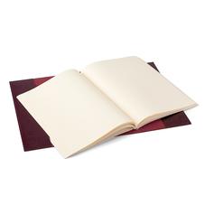 A4 Refillable Leather Journal in Burgundy Saffiano
