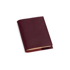 Refillable Pocket Notebook in Burgundy Saffiano