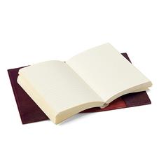 Refillable Pocket Notebook in Burgundy Saffiano